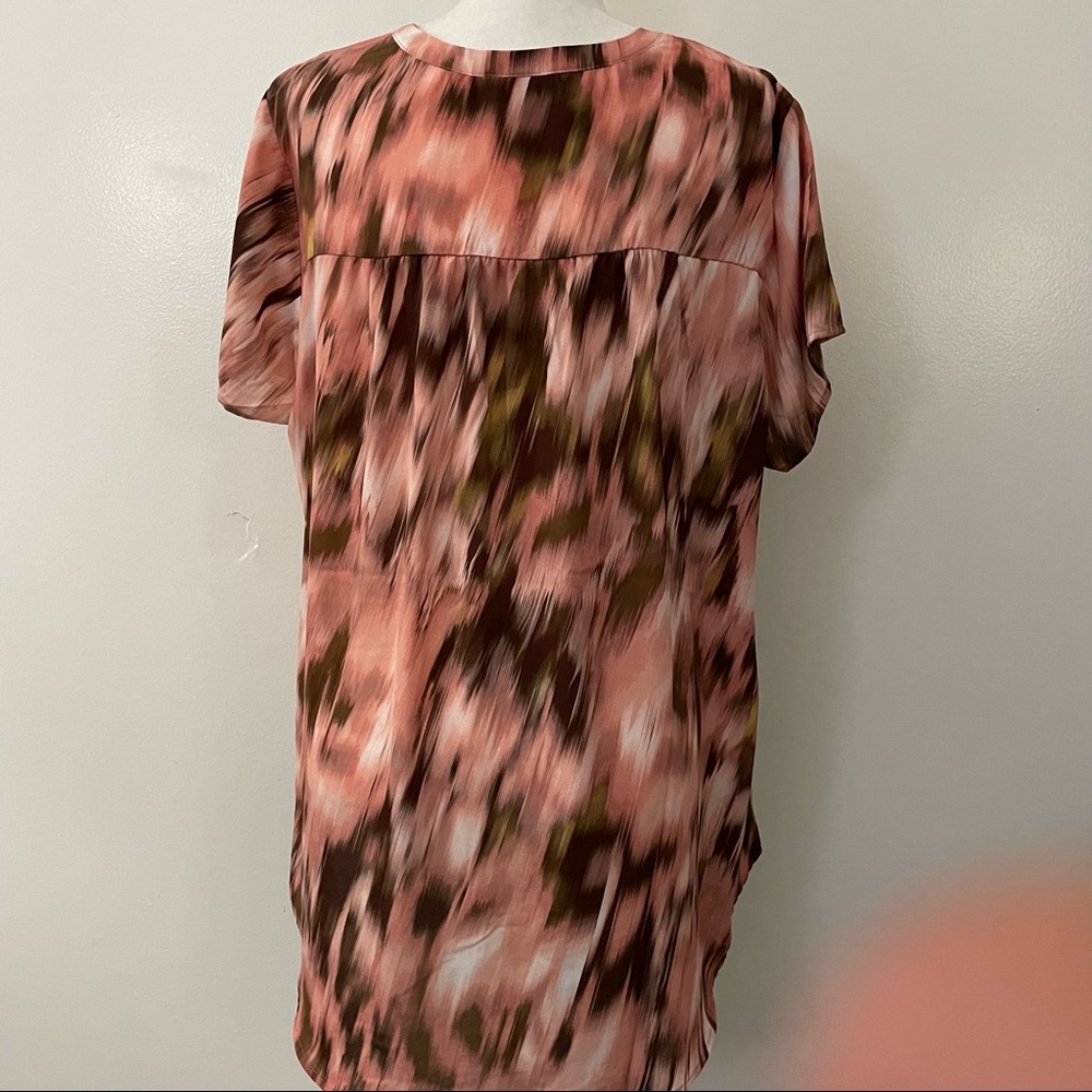 Georgette Multi Print Split Neck Blouse - image 6